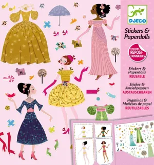 Babykids_Djeco_Toys Dresses Through the Seasons Stickers and Paper Dolls