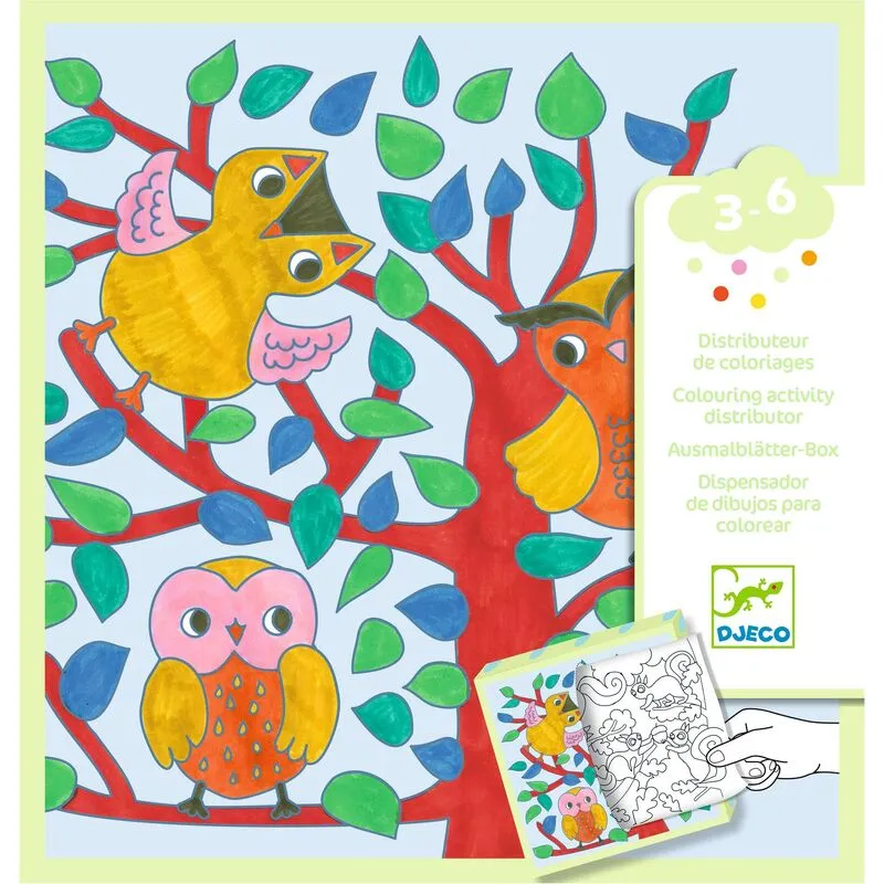Babykids_Djeco_Toys Forest Colouring Dispenser