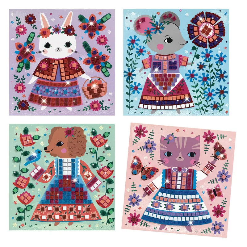 Babykids_Djeco_Toys Lovely Pets Mosaics Kit