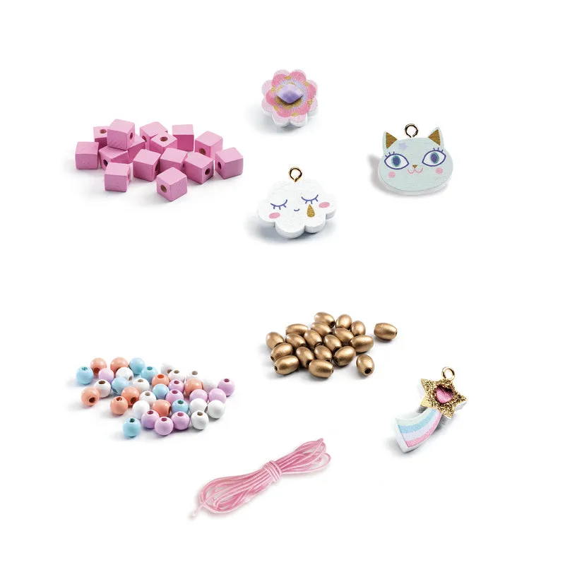 Babykids_Djeco_Toys Rainbow Wooden Beads