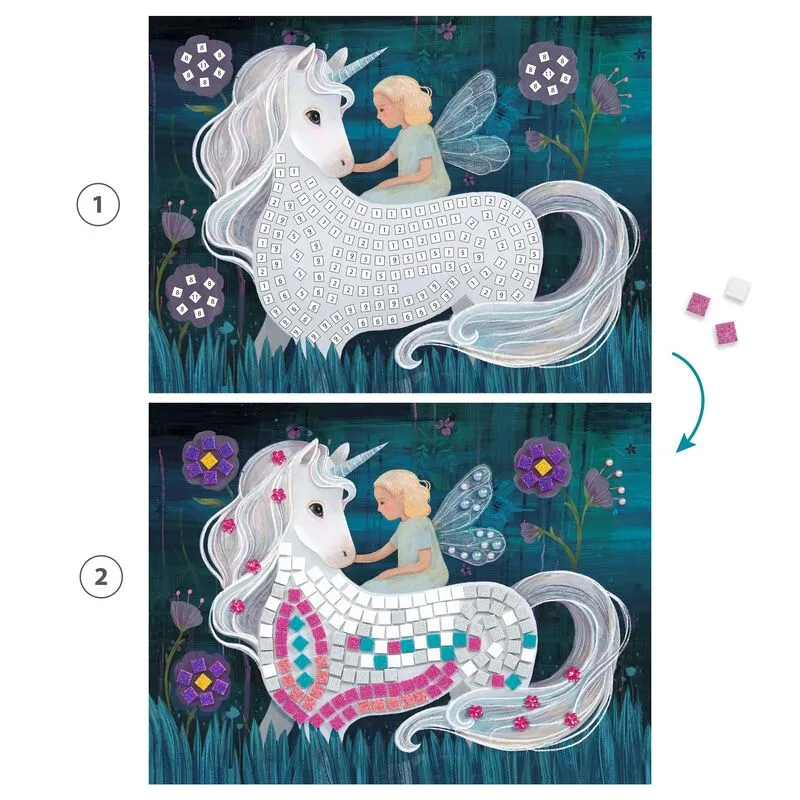 Babykids_Djeco_Toys The Enchanted World Mosaic Kit
