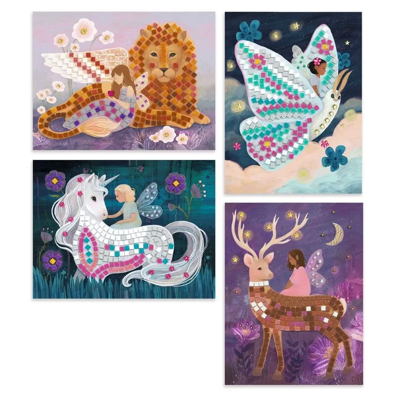 Babykids_Djeco_Toys The Enchanted World Mosaic Kit