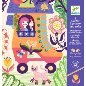 Babykids_Djeco_Toys Wacky Houses Scratch Cards