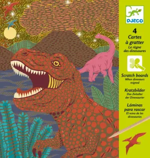 Babykids_Djeco_Toys When Dinosaurs Reigned Scatch Cards