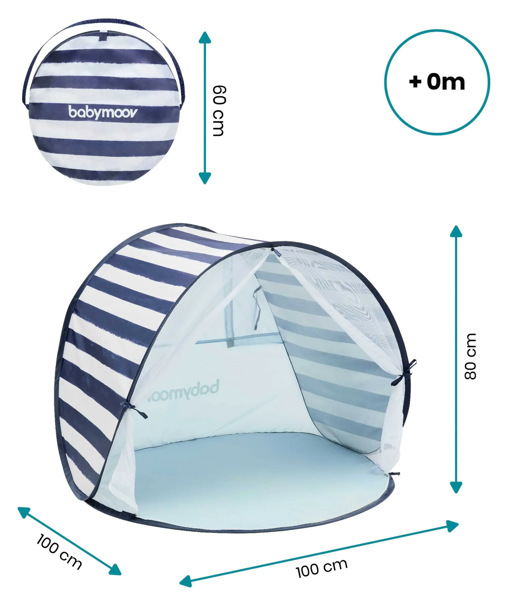 Babymoov Anti-UV Tent 50  UPF Protection - Mariniere