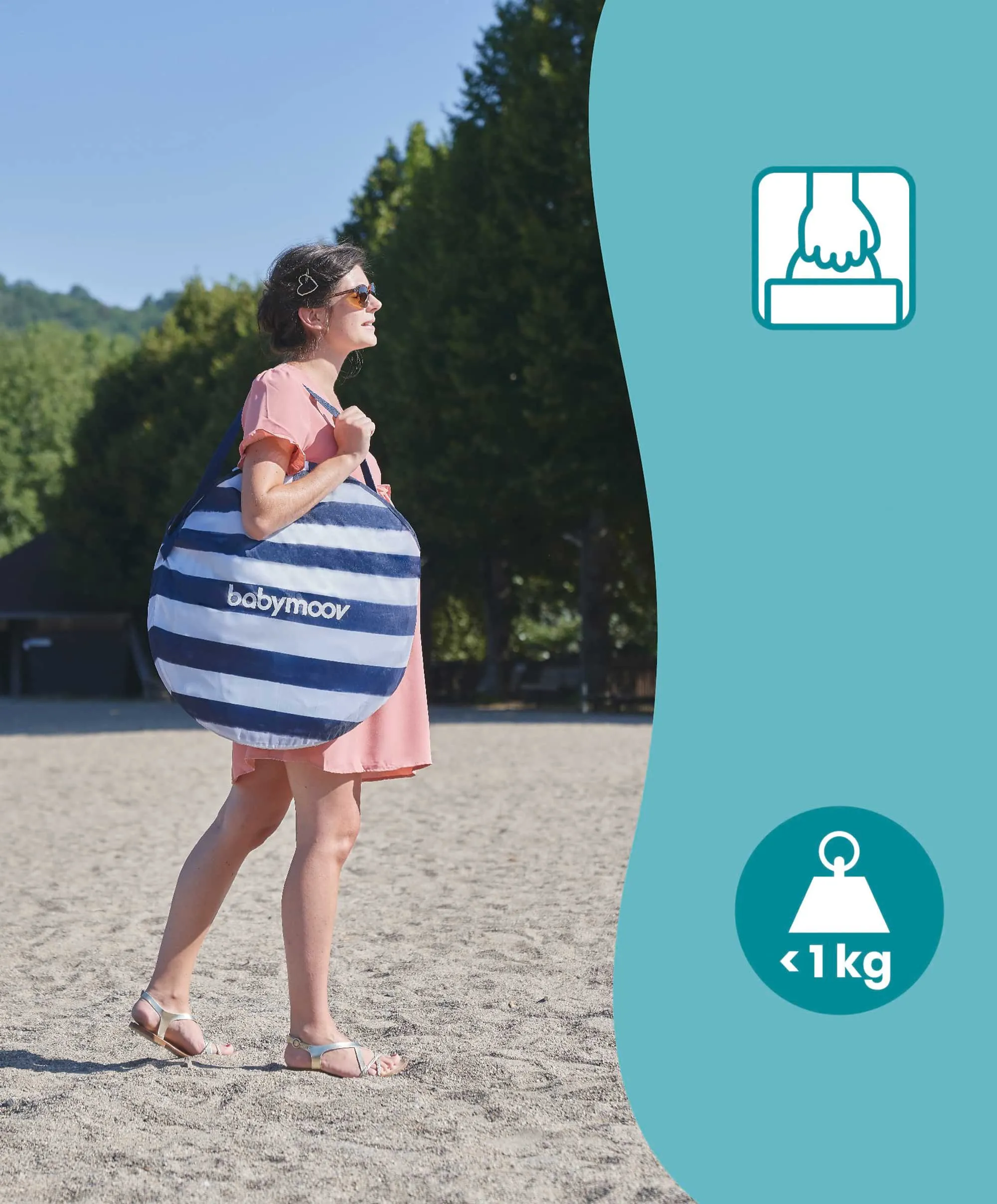 Babymoov Anti-UV Tent 50  UPF Protection - Mariniere