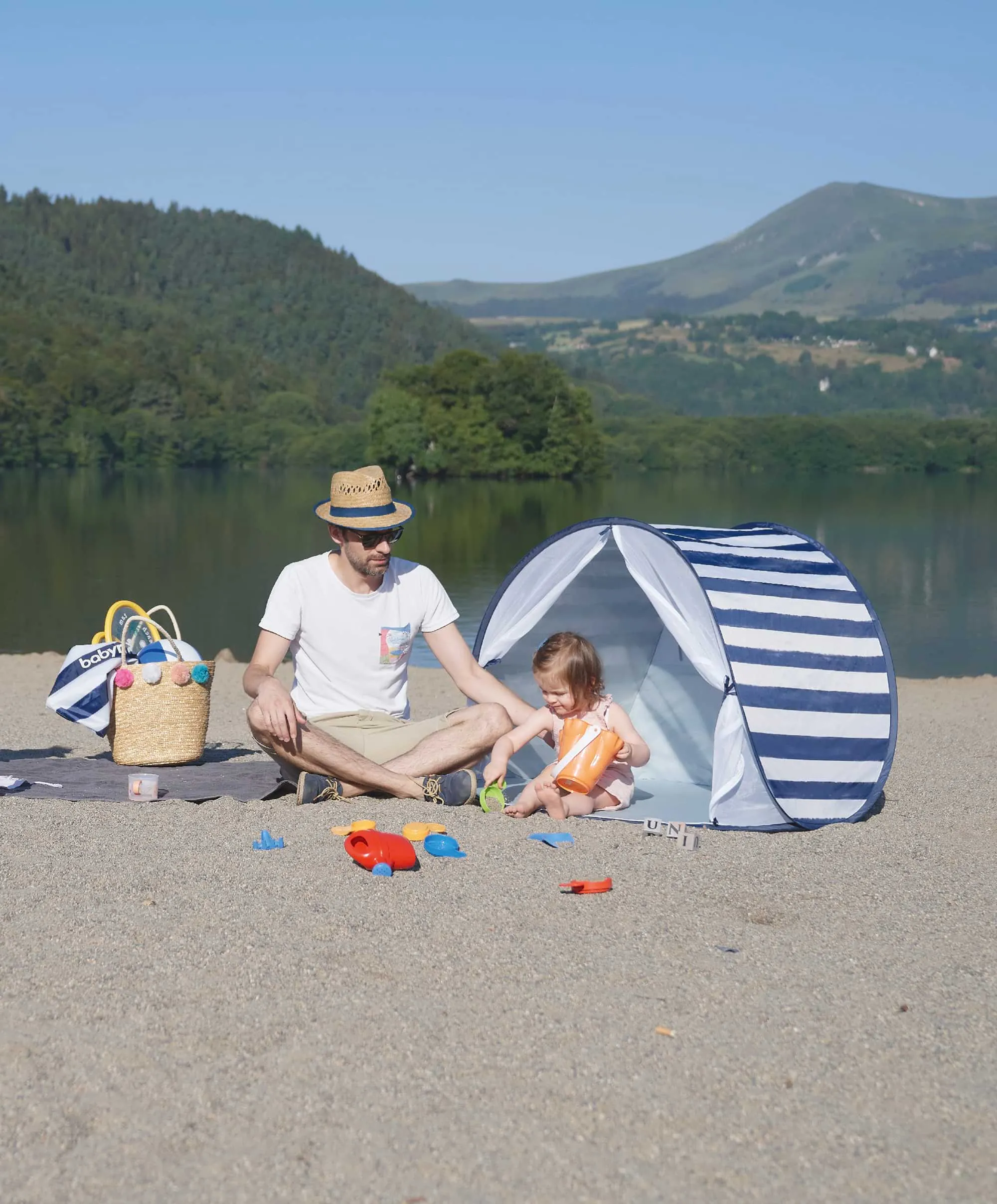 Babymoov Anti-UV Tent 50  UPF Protection - Mariniere