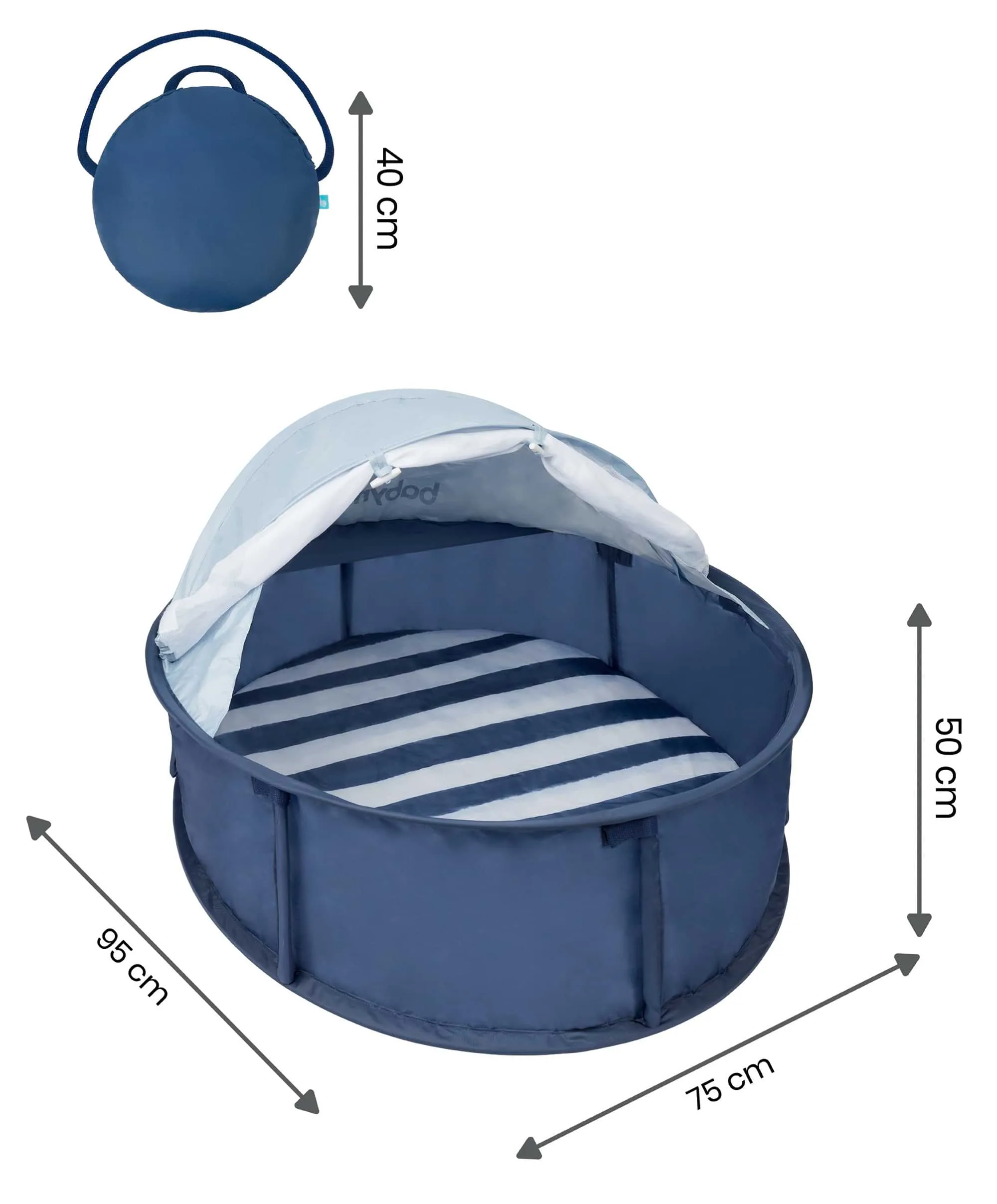 Babymoov Babyni Anti-UV Tent Playpen UPF 50  - Mariniere