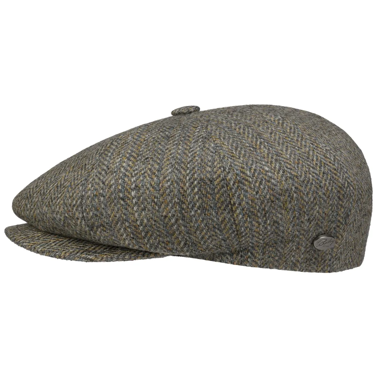 Bailey 1922 Hats Galvin Stripe Herringbone Flat Cap by Bailey 1922