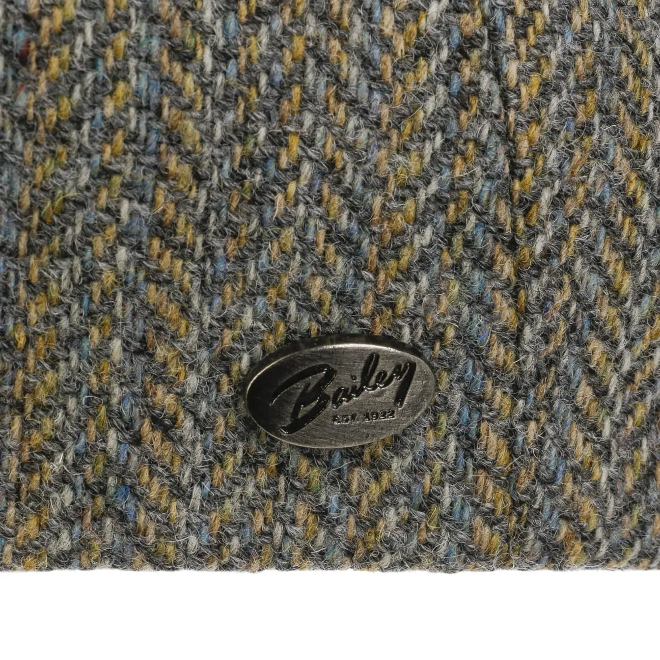 Bailey 1922 Hats Galvin Stripe Herringbone Flat Cap by Bailey 1922