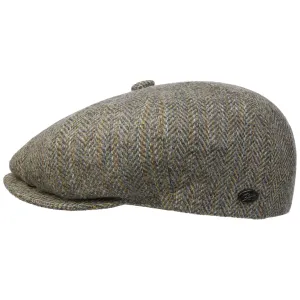 Bailey 1922 Hats Galvin Stripe Herringbone Flat Cap by Bailey 1922