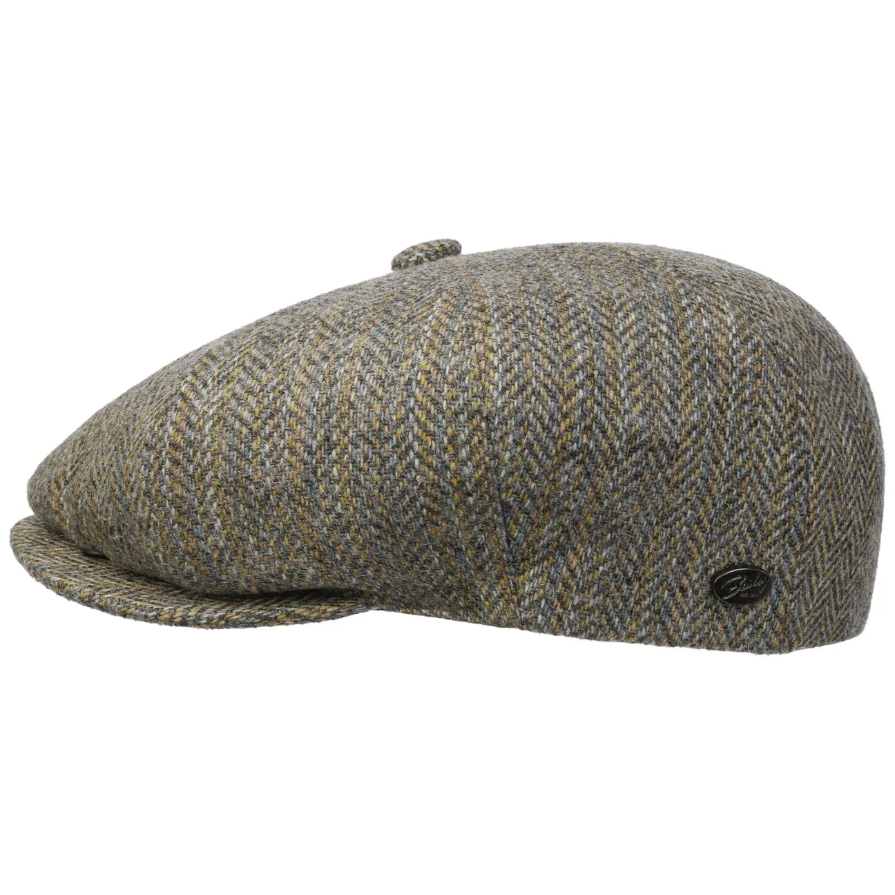 Bailey 1922 Hats Galvin Stripe Herringbone Flat Cap by Bailey 1922