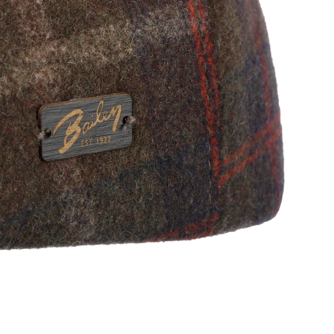 Bailey 1922 Hats Groves Check Flat Cap by Bailey 1922