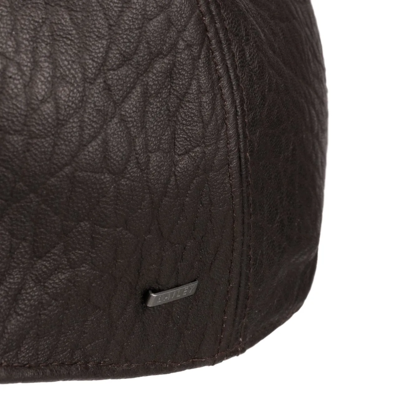 Bailey 1922 Hats Langham Leather Flat Cap by Bailey 1922