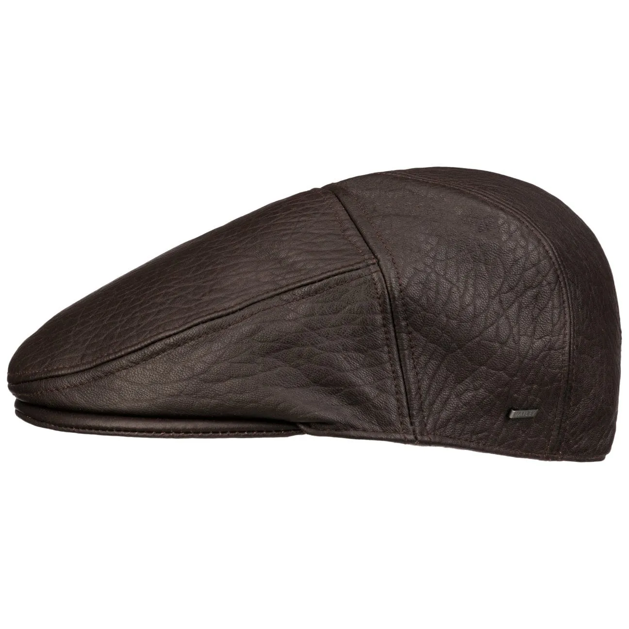 Bailey 1922 Hats Langham Leather Flat Cap by Bailey 1922