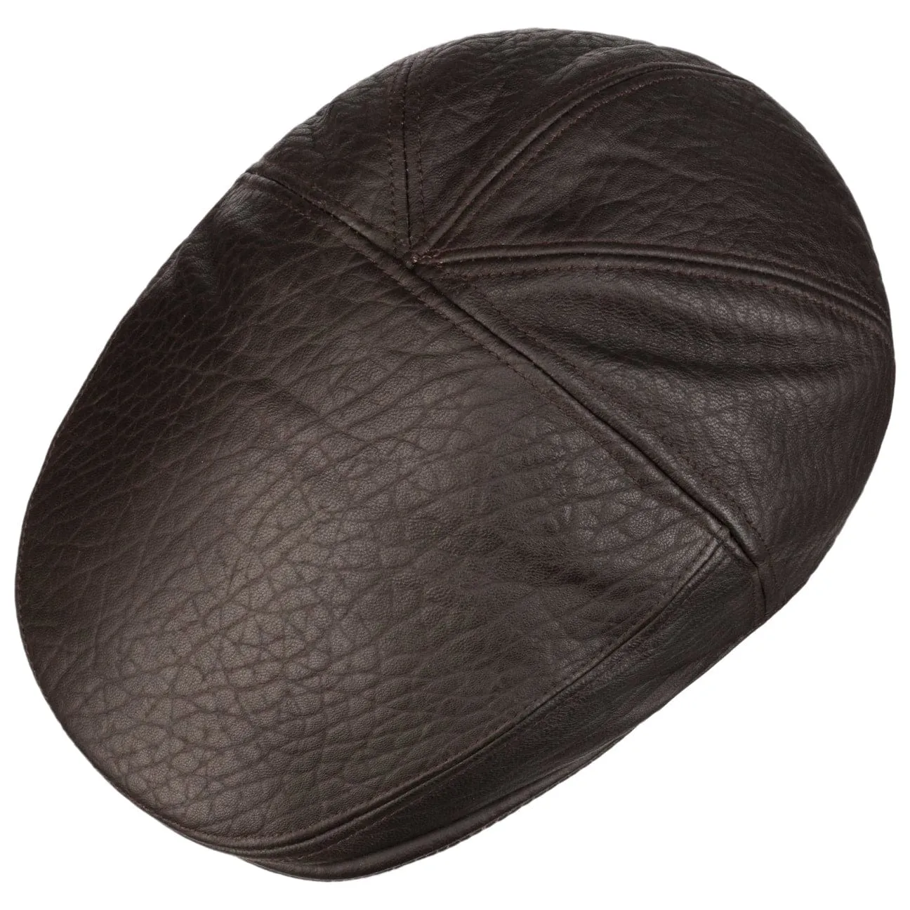 Bailey 1922 Hats Langham Leather Flat Cap by Bailey 1922