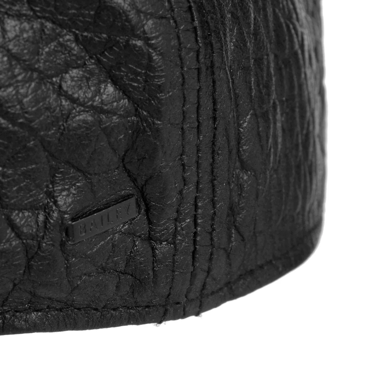 Bailey 1922 Hats Langham Leather Flat Cap by Bailey 1922