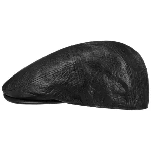 Bailey 1922 Hats Langham Leather Flat Cap by Bailey 1922