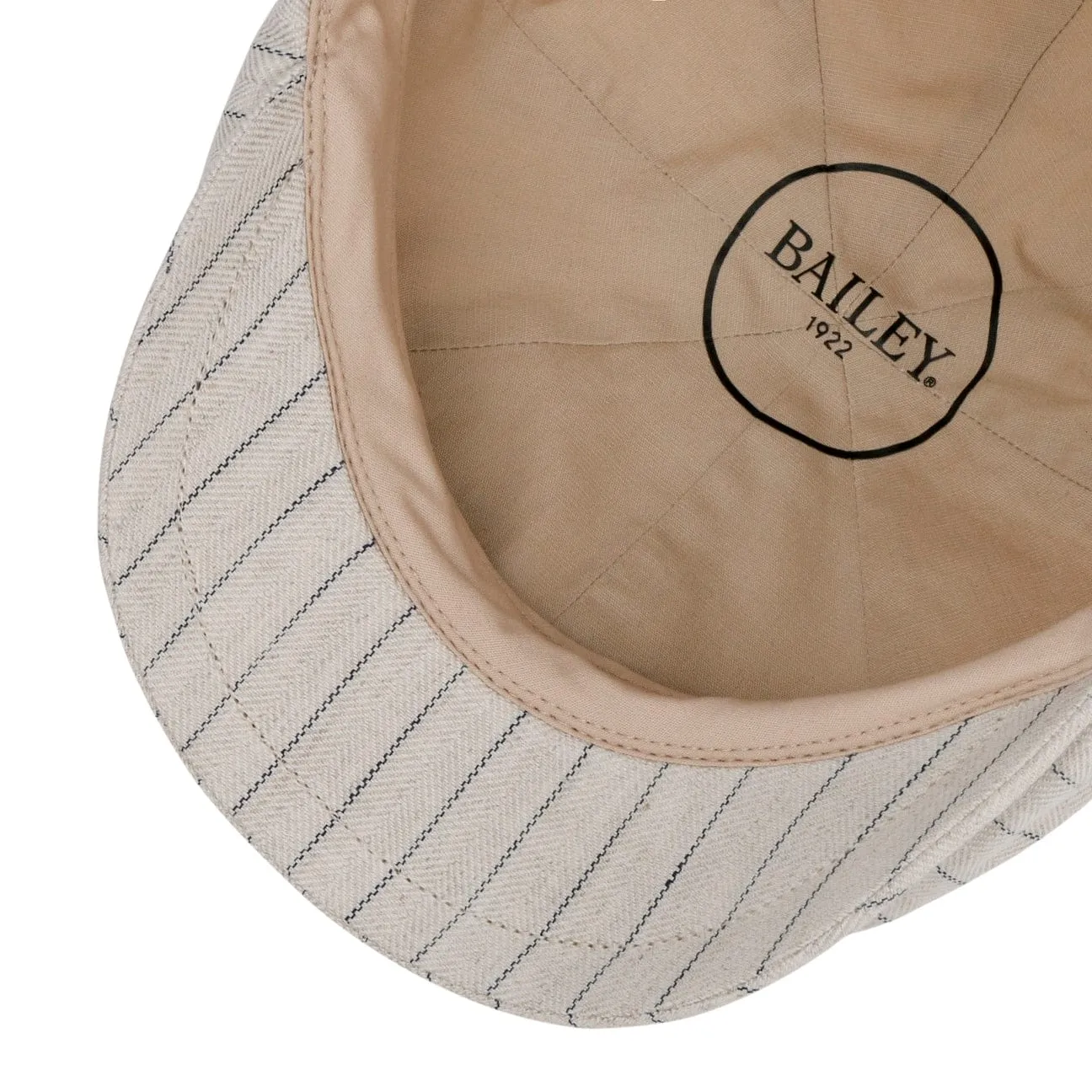 Bailey 1922 Hats Leif Linen Flat Cap by Bailey 1922