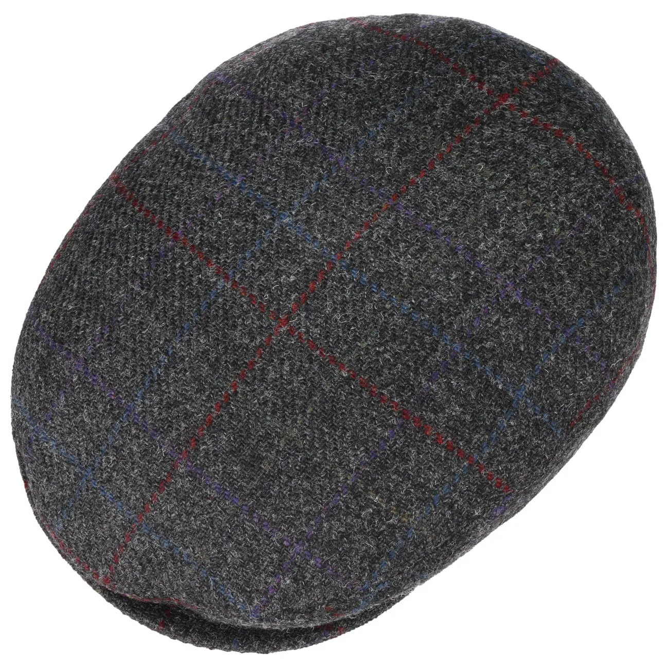Bailey 1922 Hats Lord Windowpane Plaid Flat Cap by Bailey 1922