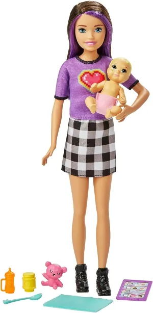 Barbie Toys Barbie 900 GRP10 EA Babysitter & Baby Asst, Multicolour