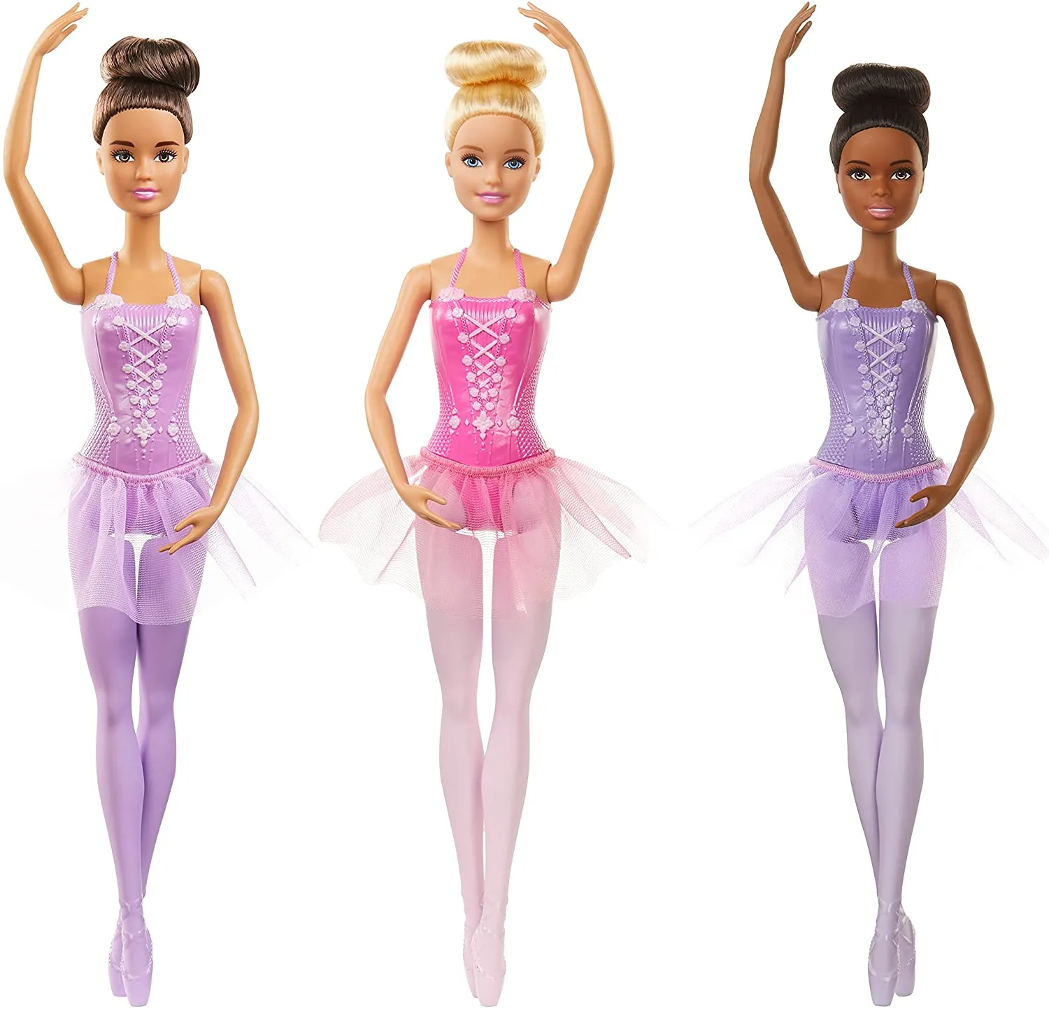 Barbie Toys Barbie Ballerina Doll with Ballerina Outfit, Tutu, Sculpted Toe Shoes and Ballet-posed Arms for Ages 3 and Up