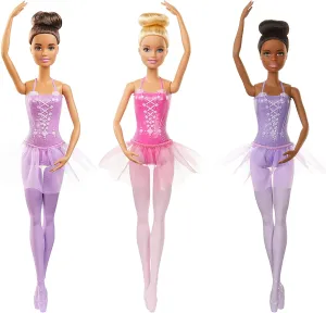 Barbie Toys Barbie Ballerina Doll with Ballerina Outfit, Tutu, Sculpted Toe Shoes and Ballet-posed Arms for Ages 3 and Up