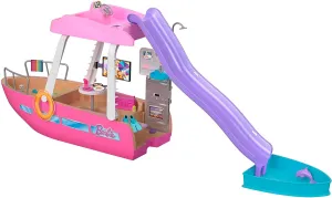 Barbie Toys Barbie Boat with Pool and Slide, Dream Boat Playset Includes 20  Pieces