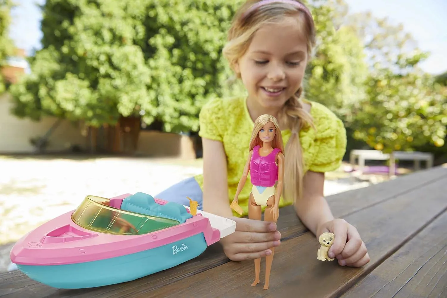 Barbie Toys Barbie Boat with Puppy and Accessories