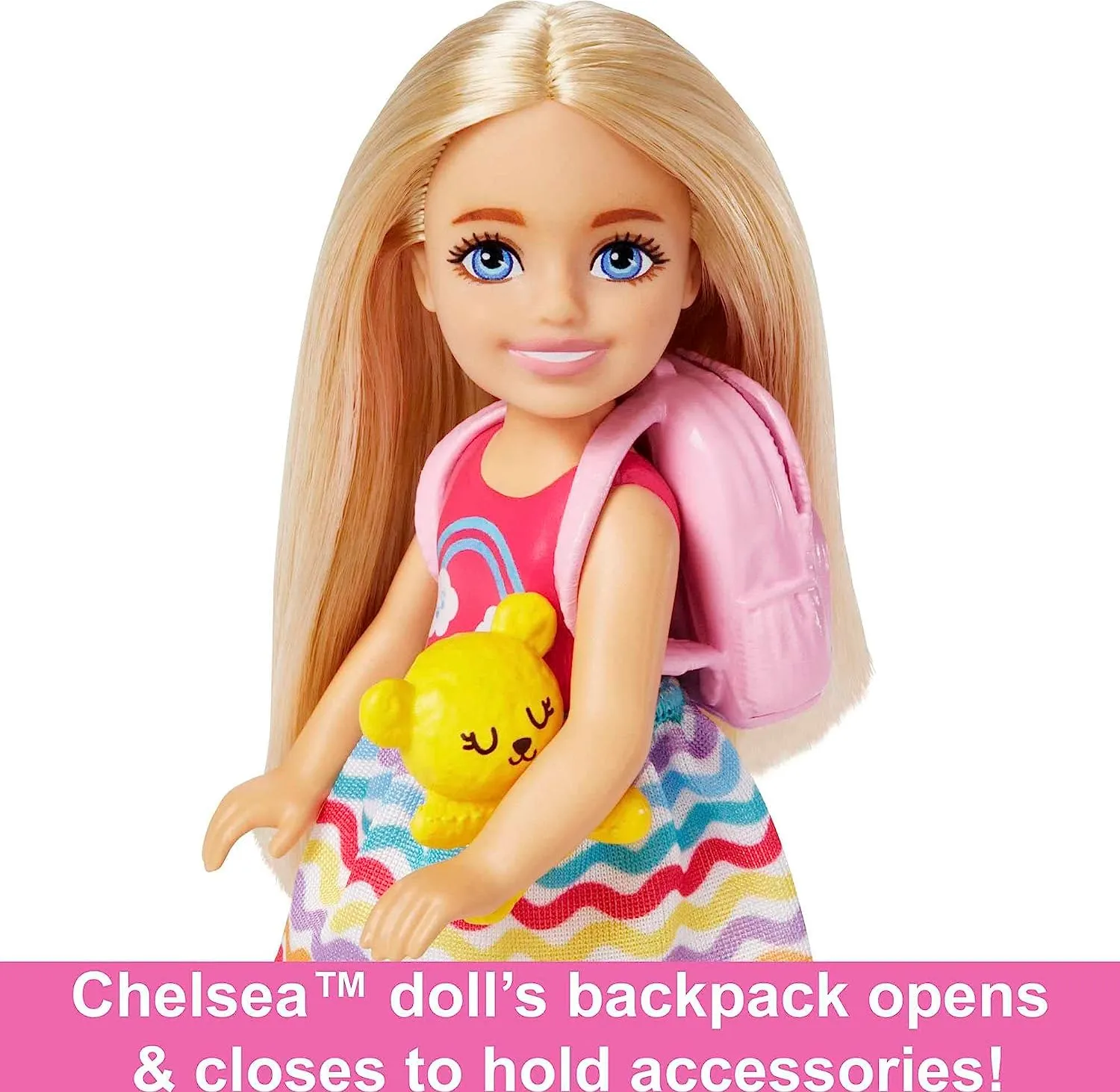 Barbie Toys Barbie Chelsea Doll & 6 Accessories, Travel Set with Puppy, Pet Carrier & Backpack