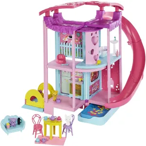 Barbie Toys Barbie Chelsea Playhouse (~20-in) Dollhouse with Pets & 15  Accessories