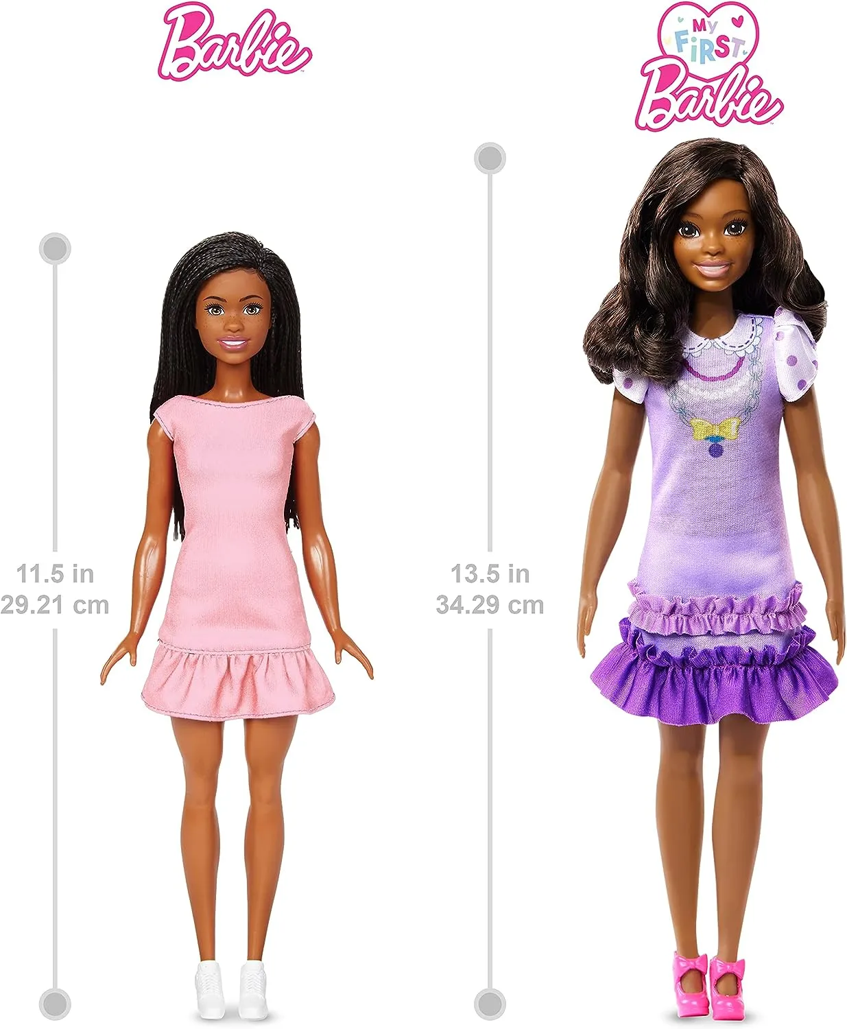Barbie Toys ?Barbie Doll for Preschoolers, Black Hair, My First Barbie Brooklyn Doll, Kids Toys and Gifts