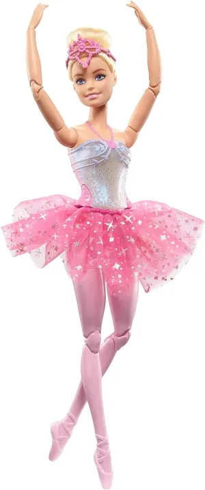 Barbie Toys Barbie Doll | Magical Ballerina Doll | Blonde Hair | Light-Up Feature | Tiara and Pink Tutu, Ballet Dancing