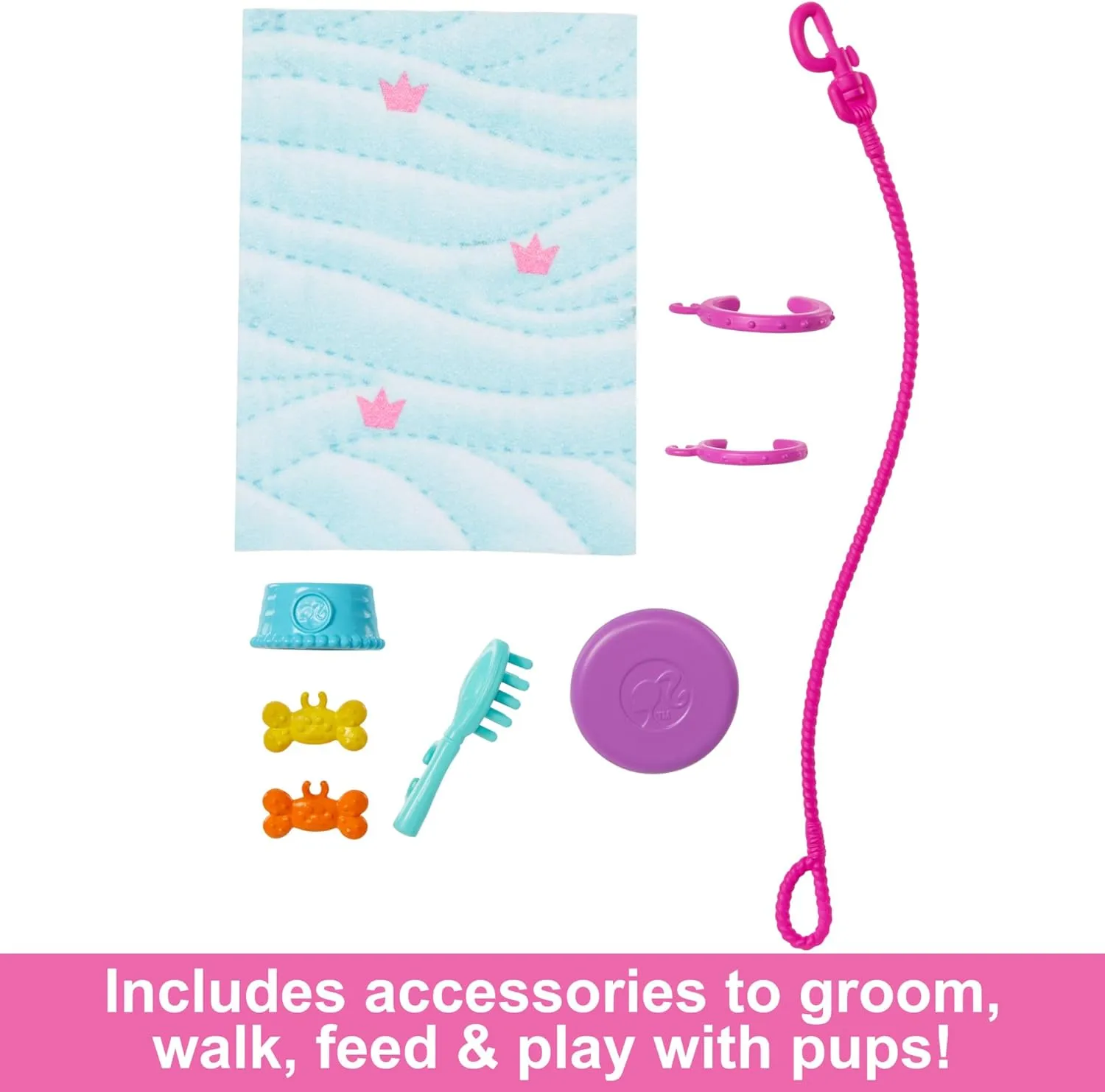 Barbie Toys Barbie Doll with 2 Toy Dogs & Pet Accessories - Includes Removable Wheelchair for Ages 3 