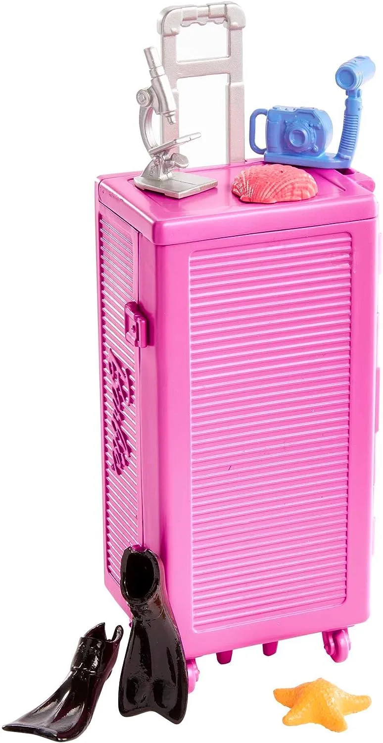 Barbie Toys Barbie Dolls & Accessories, Marine Biologist Doll (Blonde) & Mobile Lab Playset