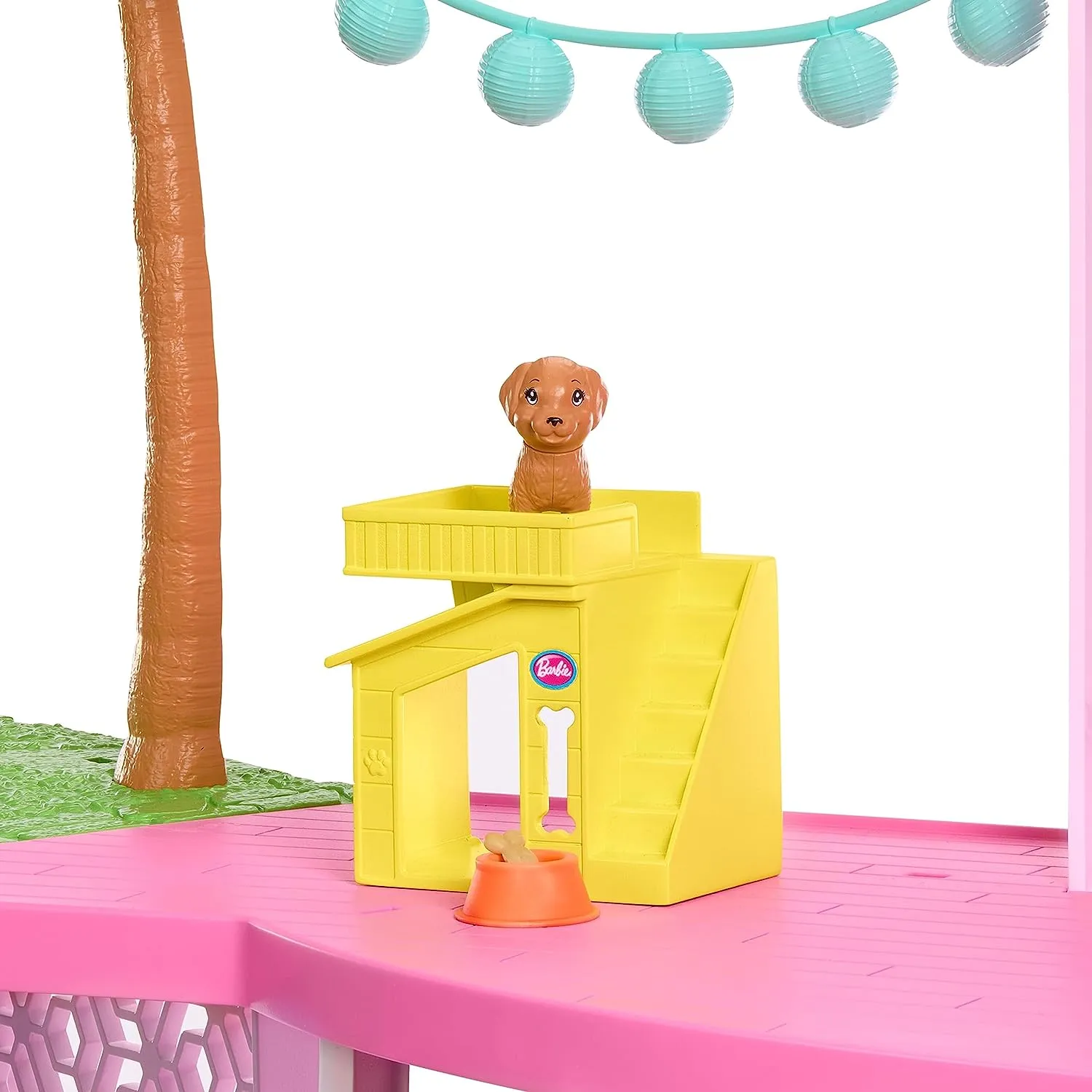Barbie Toys Barbie Dreamhouse, Pool Party Doll House with 75  Pieces and 3-Story Slide, Elevator, 75 Doll Accessories