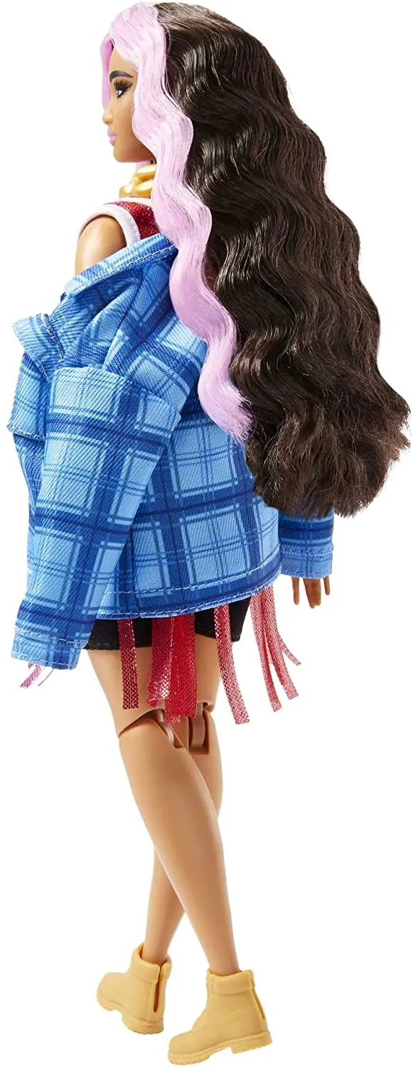 Barbie Toys Barbie Extra Doll #13 in Basketball Jersey & Bike Shorts with Pet Corgi, 3 Year