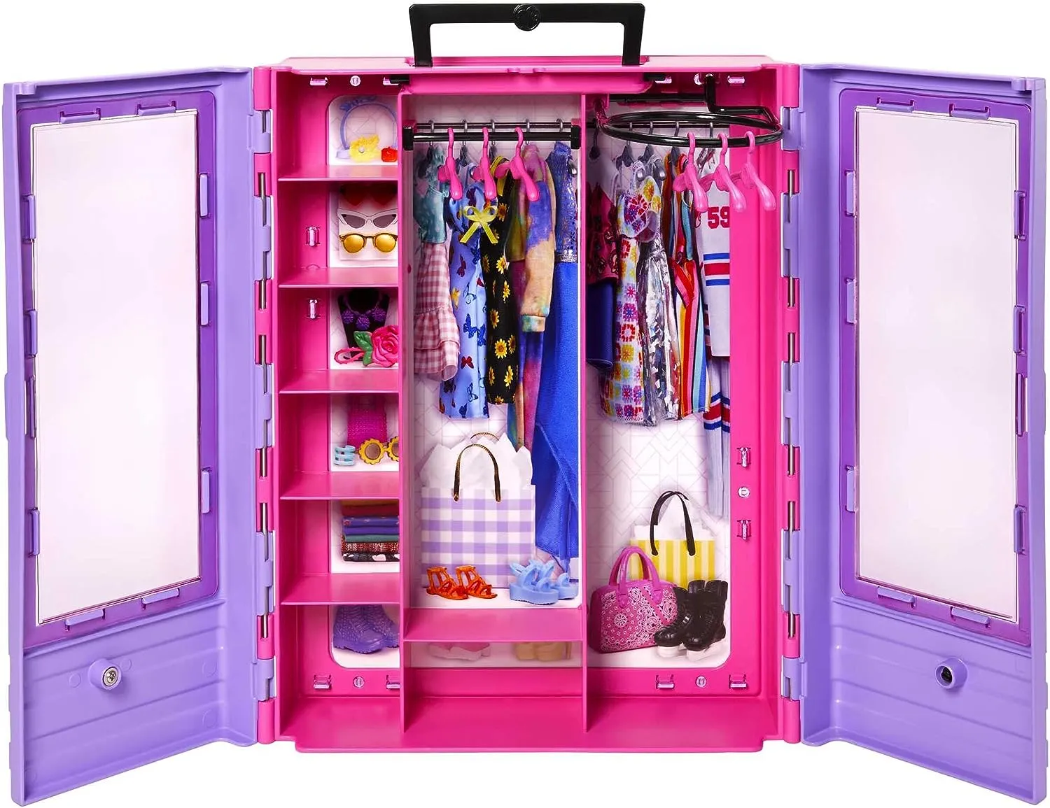 Barbie Toys Barbie Fashionistas Ultimate Closet Accessory, Translucent Doors, Storage Space