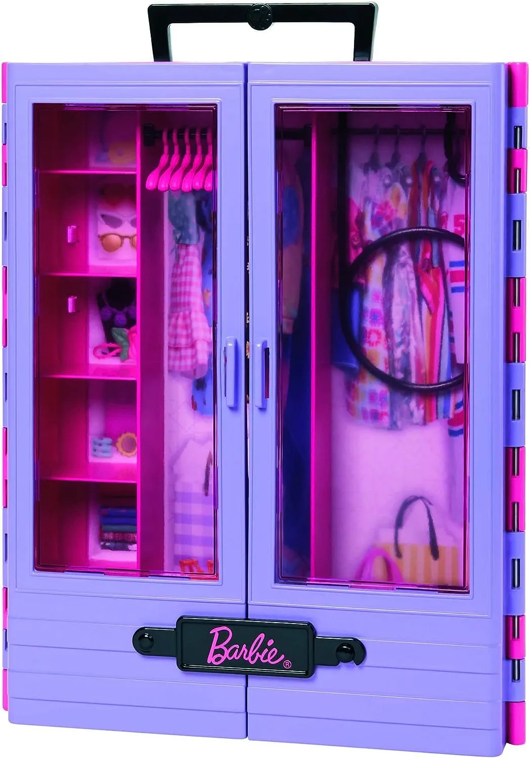 Barbie Toys Barbie Fashionistas Ultimate Closet Accessory, Translucent Doors, Storage Space