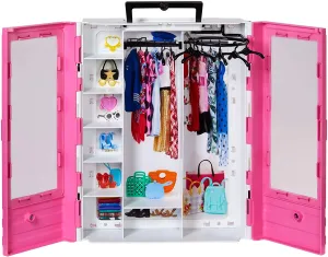Barbie Toys Barbie Fashionistas Ultimate Closet Portable Fashion Toy for 3 to 8 Year Olds