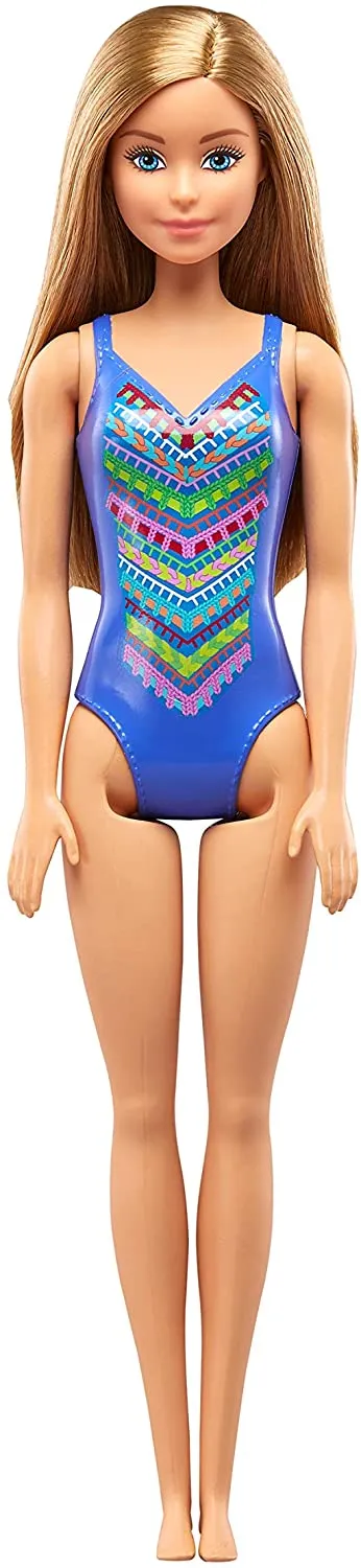Barbie Toys Barbie FJD97 Beach Doll, Multi-Colour