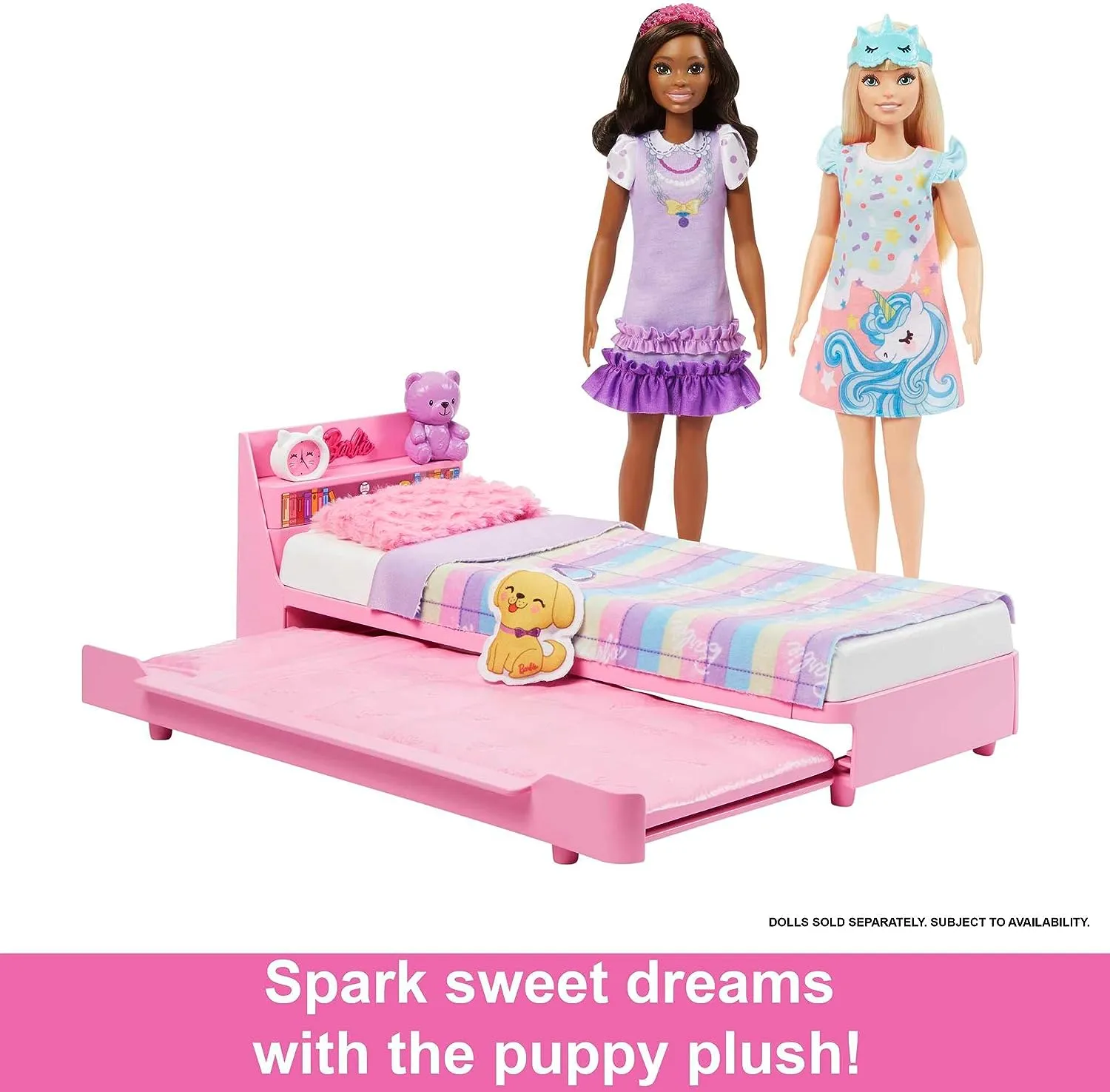 Barbie Toys Barbie Furniture, Preschool Toys and Gifts, Bedtime Playset and Accessories