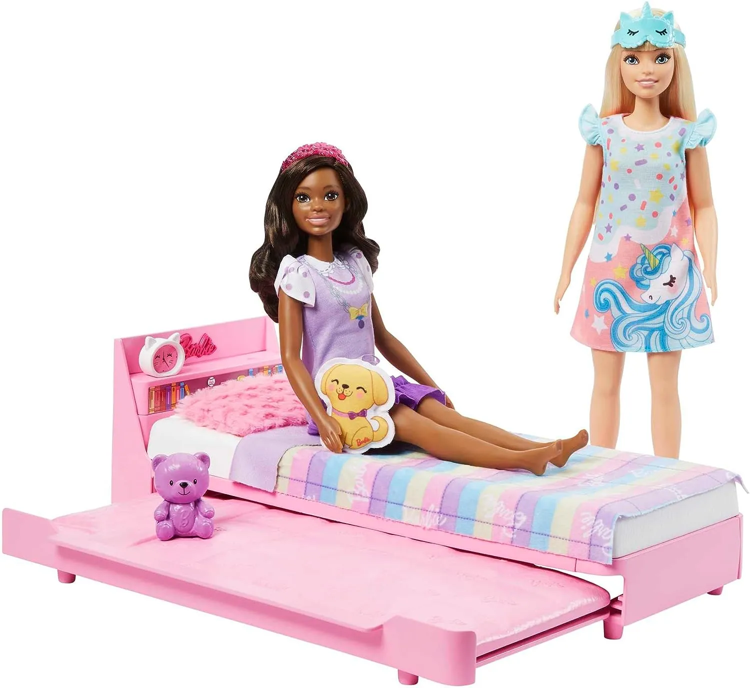 Barbie Toys Barbie Furniture, Preschool Toys and Gifts, Bedtime Playset and Accessories