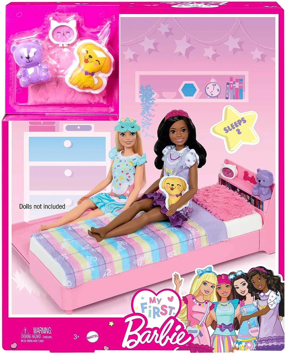 Barbie Toys Barbie Furniture, Preschool Toys and Gifts, Bedtime Playset and Accessories