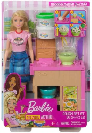 Barbie Toys Barbie GHK43 Noodle Maker Doll and Playset