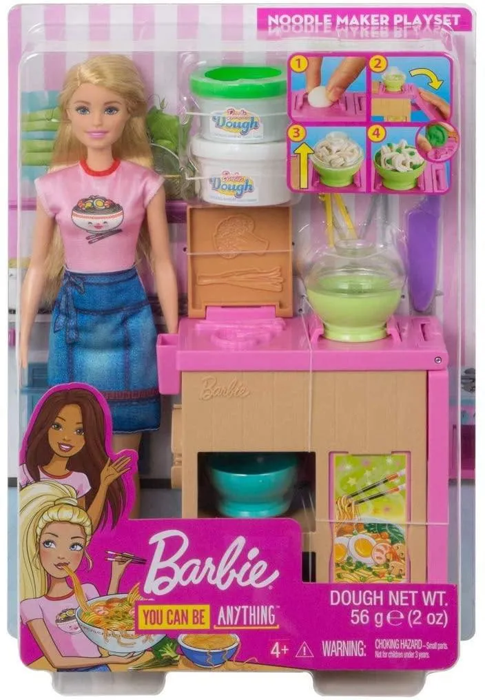 Barbie Toys Barbie GHK43 Noodle Maker Doll and Playset