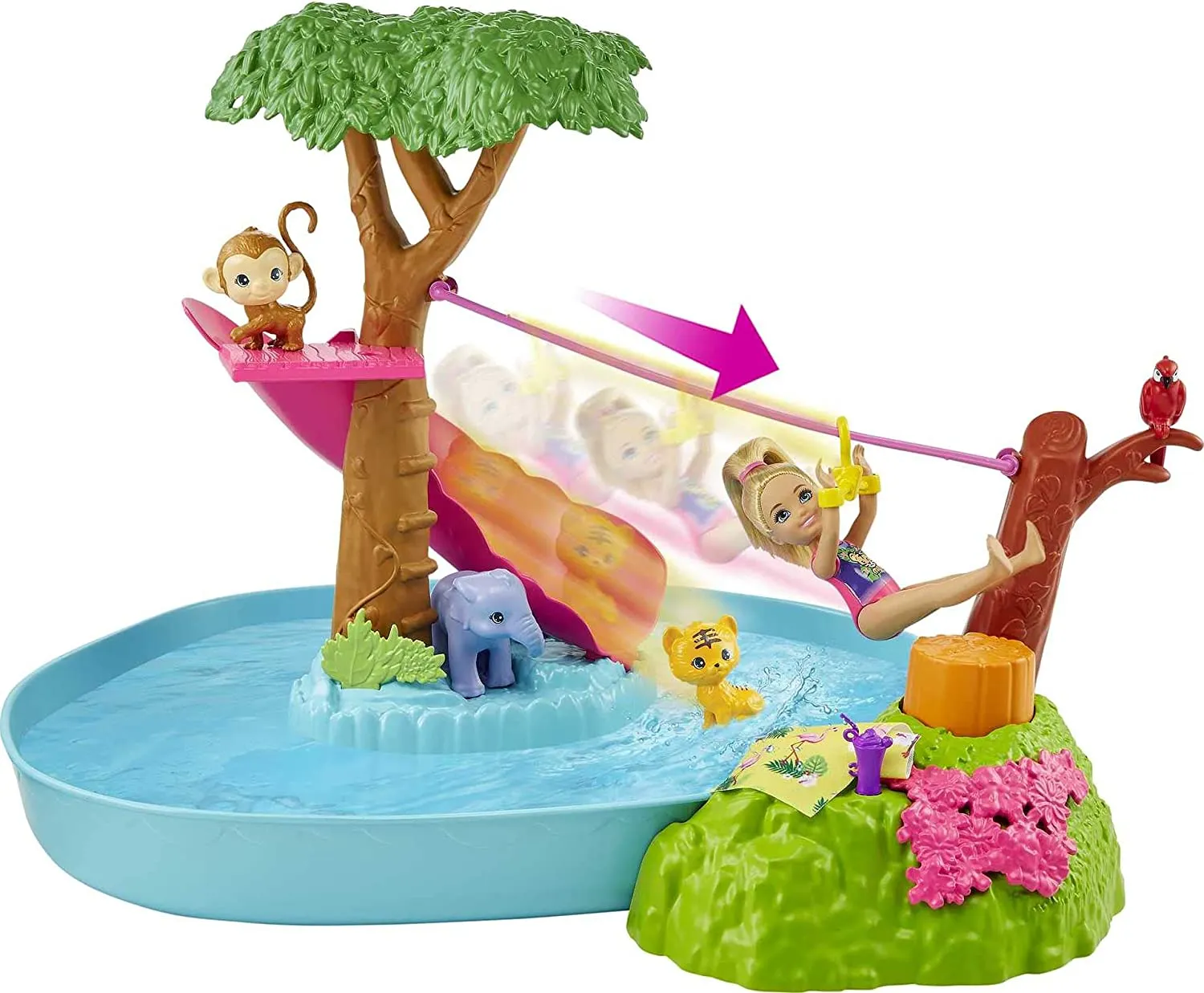 Barbie Toys Barbie GTM85 DHA SP-Chelsea Jungle River Playset
