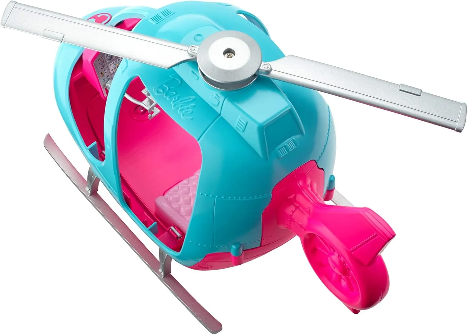 Barbie Toys Barbie Helicopter with Spinning Rotor - Pink & Blue Toy Vehicle for Ages 3-8 (FWY29)
