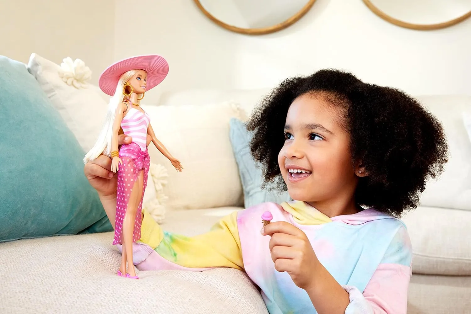 Barbie Toys Blonde Barbie Doll with Swimsuit and Beach-Themed Accessories