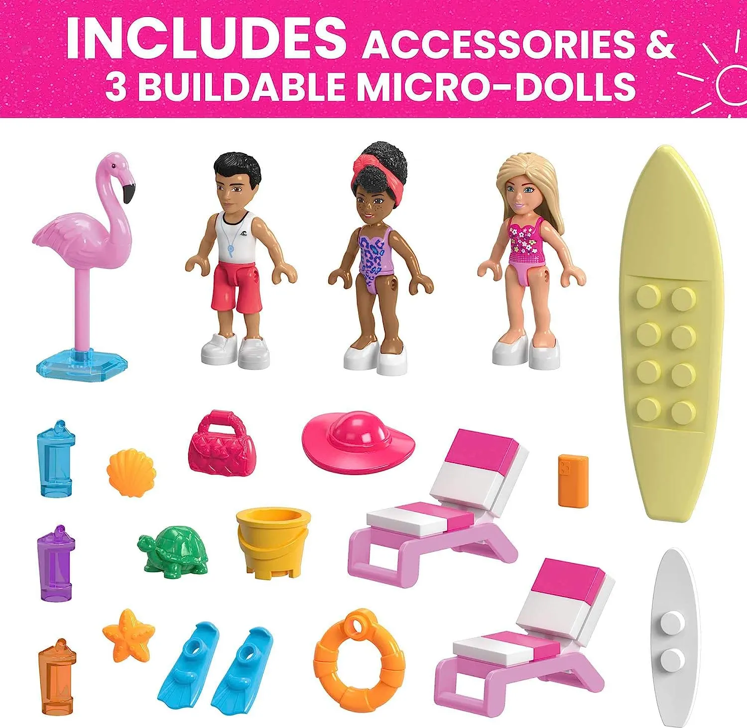 Barbie Toys MEGA Barbie Dream Boat, building toy for boys and girls   6 years, includes 317 B0BBSVSHSM